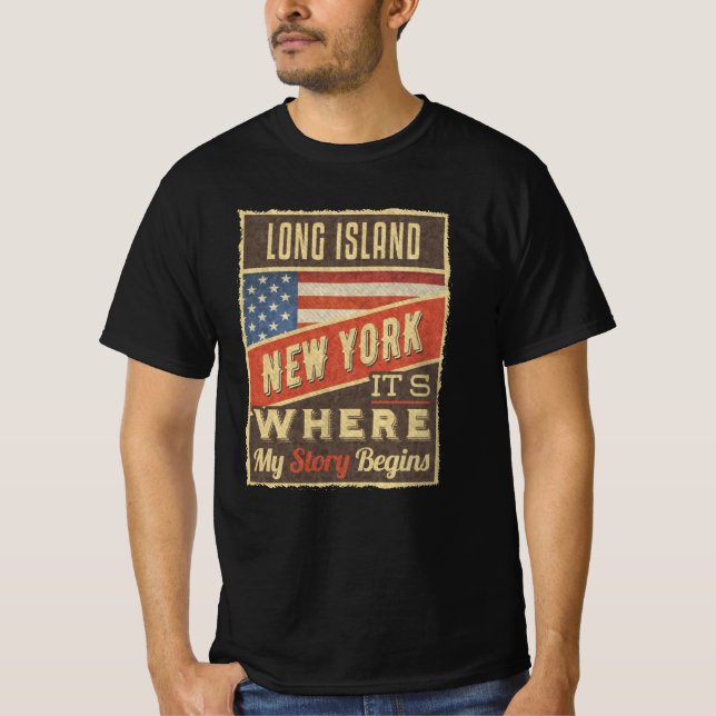Long Island New York T-Shirt (Vorderseite)
