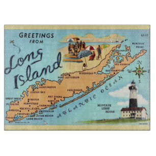 Long Island NY 15x11 Cutting Board Schneidebrett