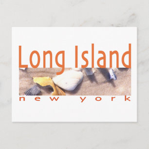 Long Island NY Postkarte