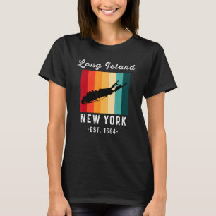 Long Island NY Souvenir Native Long Islander Karte T-Shirt