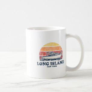 Long Island Ny Vintage Bootfahren 70er Retro Boot Kaffeetasse