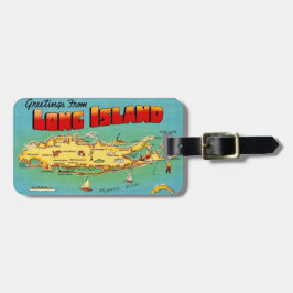 Long Island Postkarten-Gepäckanhänger Gepäckanhänger