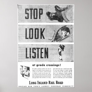 Long Island Railsafety poster
