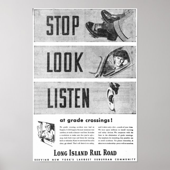 Long Island Railsafety poster (Vorne)