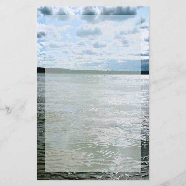 Long Island-Strand-Landschaftsbriefpapier Briefpapier (Vorderseite)