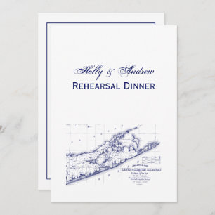 Long Island The Hamptons Map VC Einladung