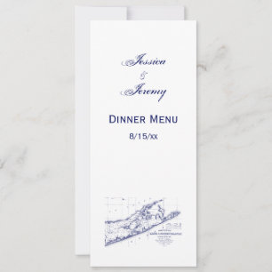 Long Island The Hamptons Map VC Einladung