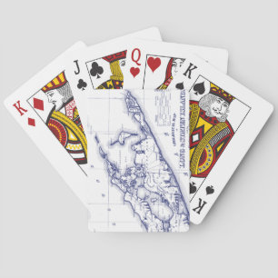 Long Island The Hamptons Map VC Spielkarten