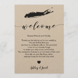 Long Island Wedding Welcome Letter & Itinerary Programm
