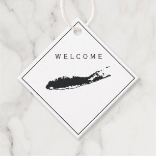 Long Island Welcome Bag Geschenk Tag Hochzeitswoch Geschenkanhänger