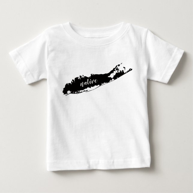 Long Islandeingeborener onsie Baby T-shirt (Vorderseite)