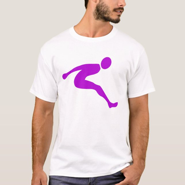 Long Jump - Lila T-Shirt (Vorderseite)