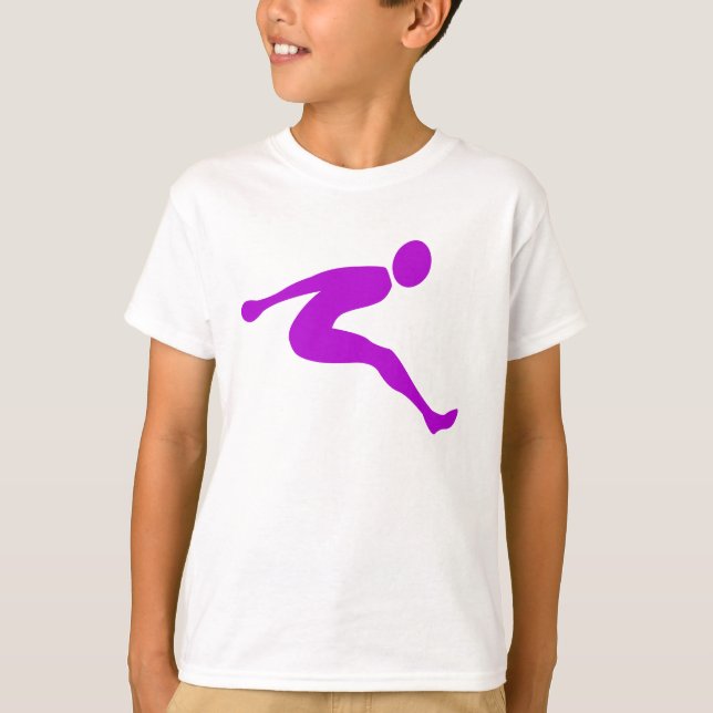 Long Jump - Lila T-Shirt (Vorderseite)