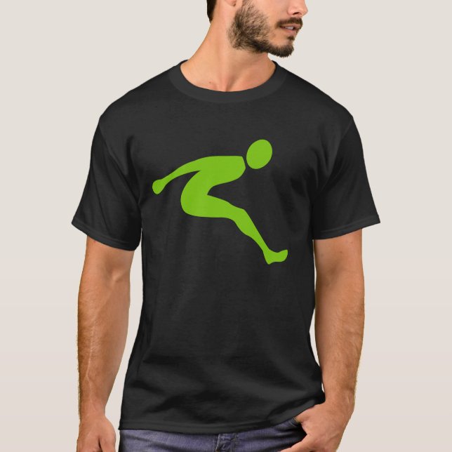 Long Jump - Martian Green T-Shirt (Vorderseite)