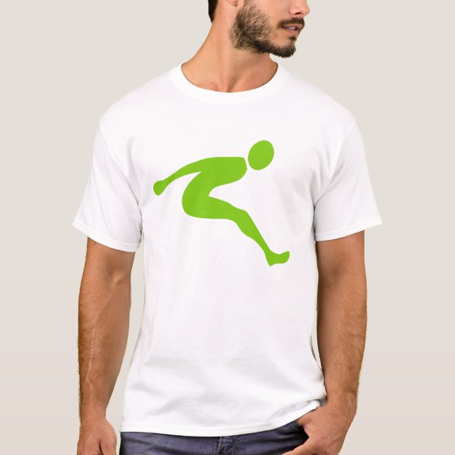Long Jump - Martian Green T-Shirt (Vorderseite)