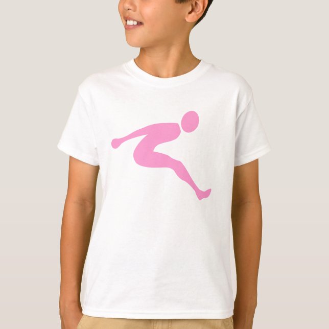 Long Jump - Pink T-Shirt (Vorderseite)