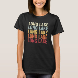 Long Lake Illinois Long Lake IL Retro Vintager Tex T-Shirt