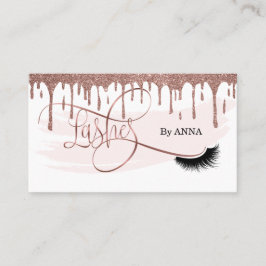Long Lash Extension Makeup Artist Beauty Salon Visitenkarte