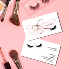 Long Lash Extension Makeup Artist Beauty Salon Visitenkarte