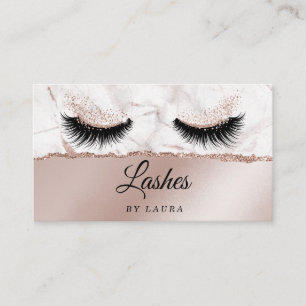 Long Lash Extension Makeup Artist Torn Papier Visitenkarte