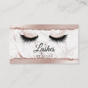 Long Lash Extension Makeup Artist Torn Papier Visitenkarte