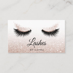 Long Lash Extension Makeust Artist Business Card Visitenkarte