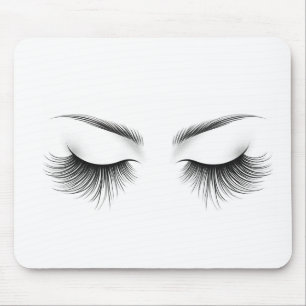Long Lashes Wimpernverlängerungen Beauty   Mousepad