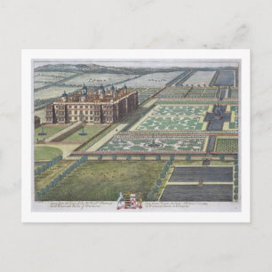 Long Leate, graviert von Johannes Kip (c.1652-1722 Postkarte