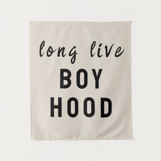 Long Live Boyhood Boyhood Kinderzimmer Spielzimmer Wandteppich (Vorderseite)