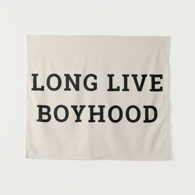Long Live Boyhood Boyhood Kinderzimmer Spielzimmer Wandteppich (Vorderseite (Horizontal))
