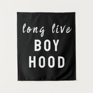 Long Live Boyhood Boy's Room Kinderzimmer Spielsaa Wandteppich