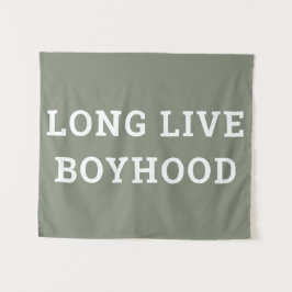 Long Live Boyhood Boy's Room Kinderzimmer Wandteppich