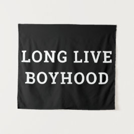 Long Live Boyhood Boy's Room Kinderzimmer Wandteppich