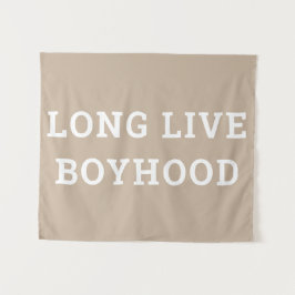 Long Live Boyhood Boy's Room Kinderzimmer Wandteppich