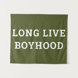 Long Live Boyhood Boy's Room Kinderzimmer Wandteppich