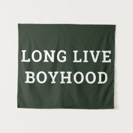 Long Live Boyhood Boy's Room Kinderzimmer Wandteppich