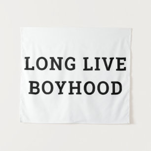 Long Live Boyhood Boy's Room Kinderzimmer Wandteppich