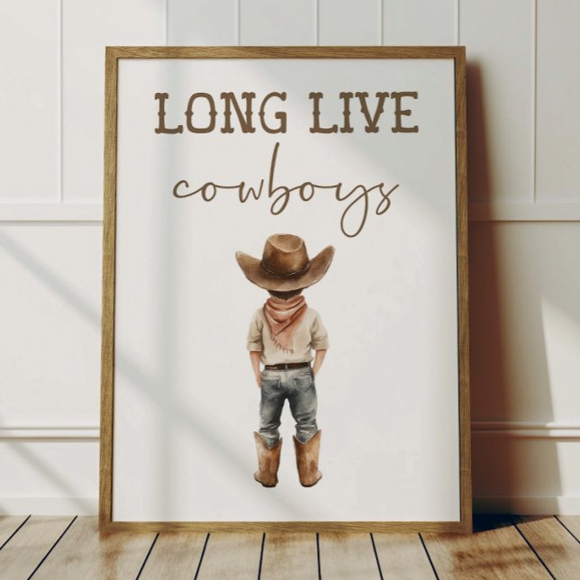Long Live Cowboys Poster Kids Western Room Decor (Von Creator hochgeladen)