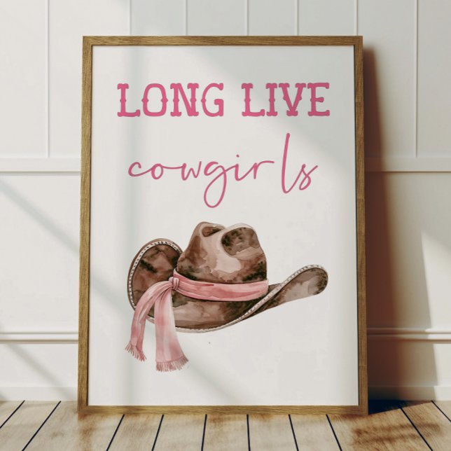 Long Live Cowgirls Poster Kids Western Room Decor (Von Creator hochgeladen)