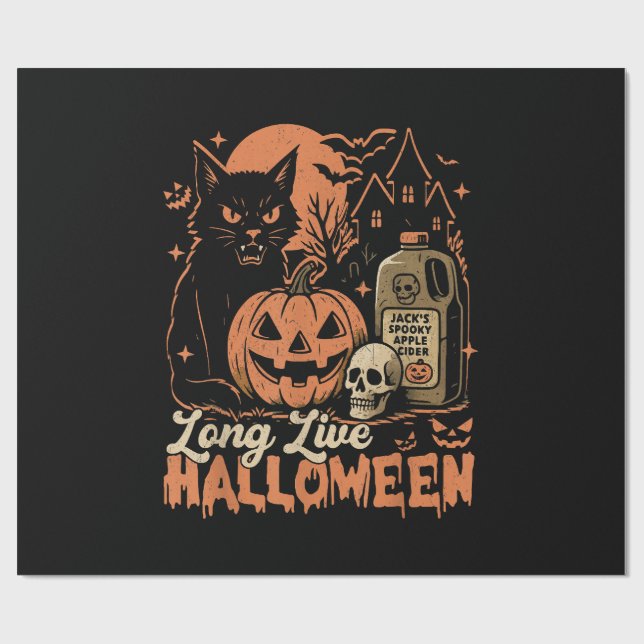 Long Live Halloween Geschenkpapier (Flach)