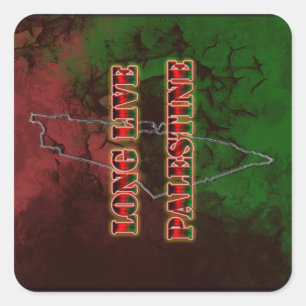 Long Live Palestine Grunge Sticker