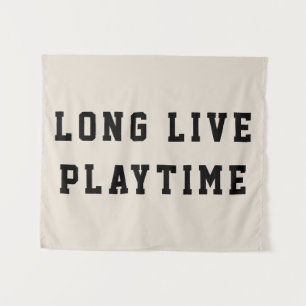 Long Live Playtime Boys Zimmer Spielzimmer Kinderz Wandteppich