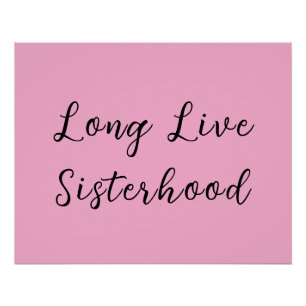 Long Live Sisterhood Room Kinderzimmer Wall Poster