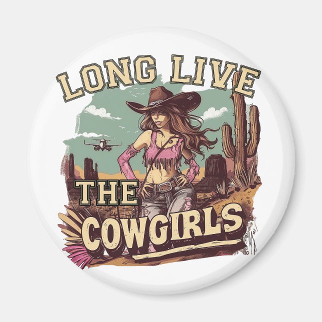 Long live the cowgirl magnet (Vorne)