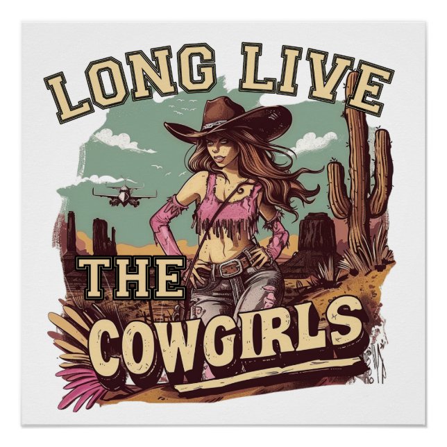 Long live the cowgirl poster (Vorderseite)