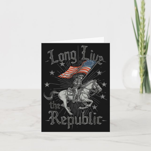 Long Live The Republic Us  Karte (Vorderseite)