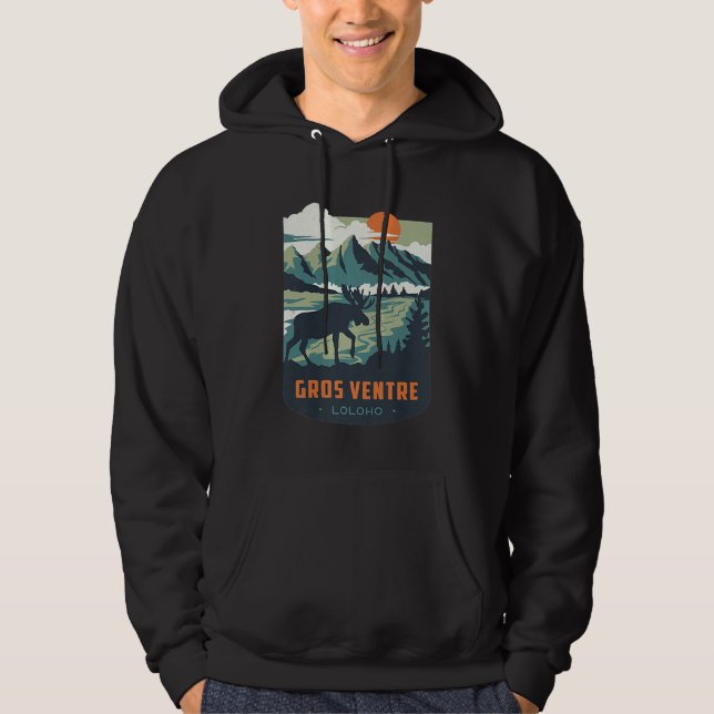 Long Long Honeymoon LOLOHO Gros Ventre Wilderness Hoodie (Vorderseite)
