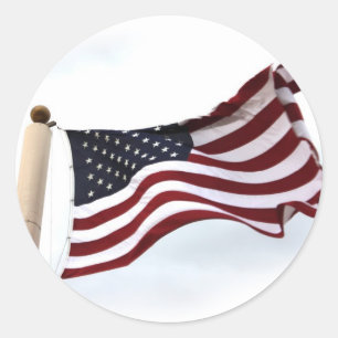 Long May it Wave (4) Runder Aufkleber
