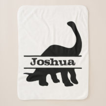 Long Neck Dinosaurier Personalisiert Name Silhouet
