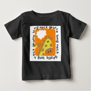 Long Neck Giraffe Baby Raglan T - Shirt